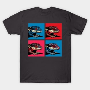 Red-Eyed Crocodile Skink Pop Art - Cool Lizard T-Shirt